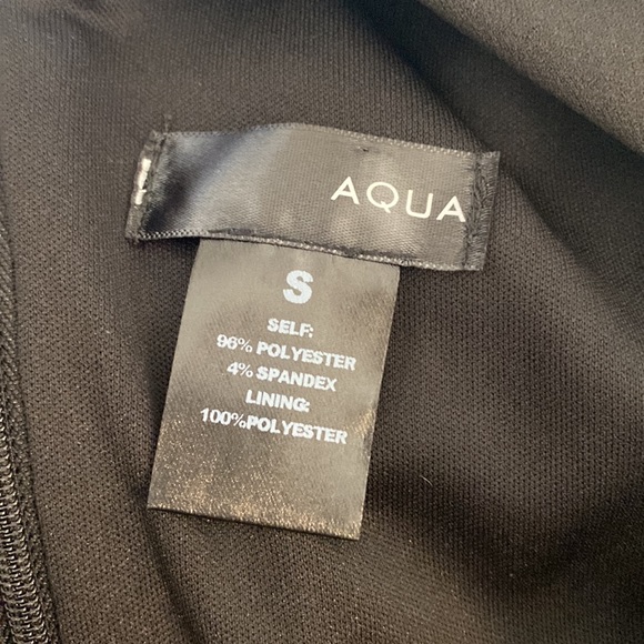 Aqua Bloomingdale’s Black Bow Tie Jumpsuit | Sz S - Picture 6 of 6